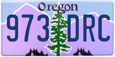 OR license plate 973DRC