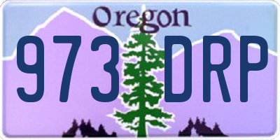 OR license plate 973DRP