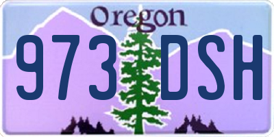 OR license plate 973DSH