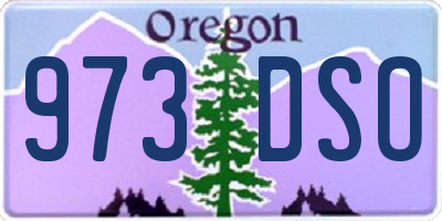 OR license plate 973DSO