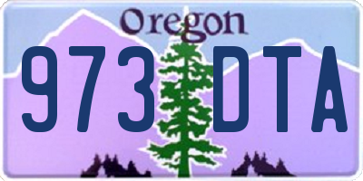 OR license plate 973DTA