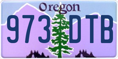 OR license plate 973DTB