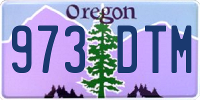 OR license plate 973DTM