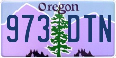 OR license plate 973DTN