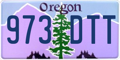 OR license plate 973DTT