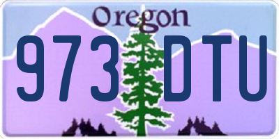 OR license plate 973DTU