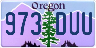 OR license plate 973DUU