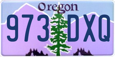 OR license plate 973DXQ