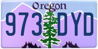 OR license plate 973DYD