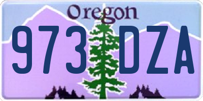 OR license plate 973DZA