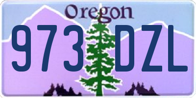 OR license plate 973DZL