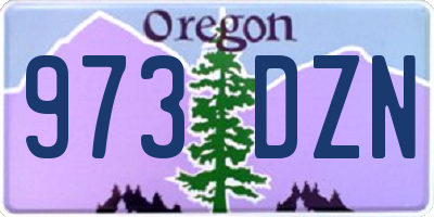 OR license plate 973DZN