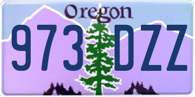 OR license plate 973DZZ