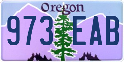 OR license plate 973EAB