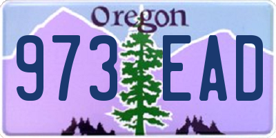 OR license plate 973EAD