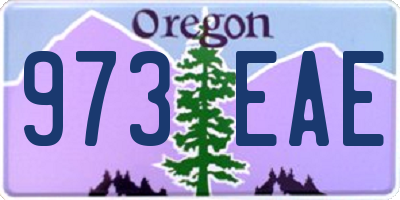 OR license plate 973EAE
