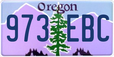 OR license plate 973EBC