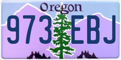 OR license plate 973EBJ
