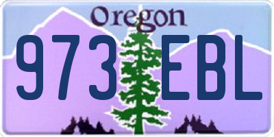 OR license plate 973EBL