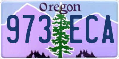 OR license plate 973ECA