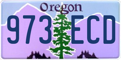 OR license plate 973ECD