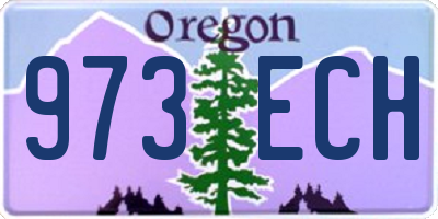 OR license plate 973ECH