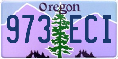 OR license plate 973ECI