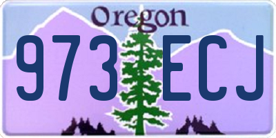 OR license plate 973ECJ