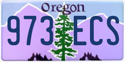 OR license plate 973ECS