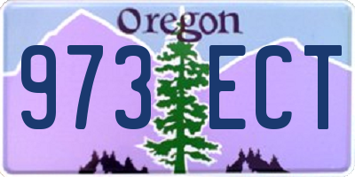 OR license plate 973ECT