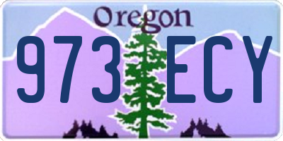 OR license plate 973ECY