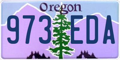 OR license plate 973EDA