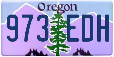 OR license plate 973EDH