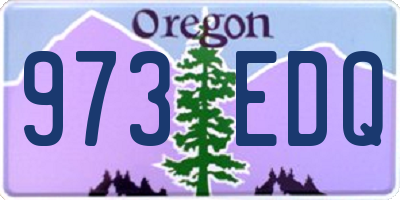 OR license plate 973EDQ