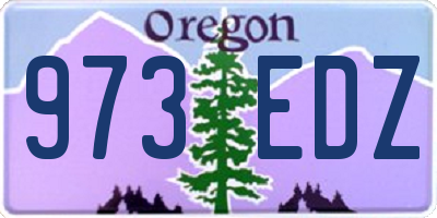 OR license plate 973EDZ