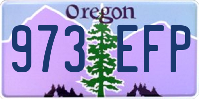 OR license plate 973EFP