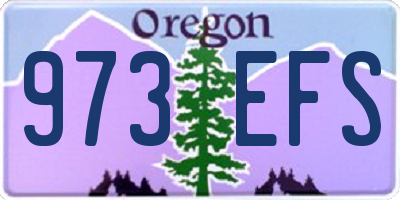 OR license plate 973EFS