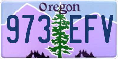 OR license plate 973EFV
