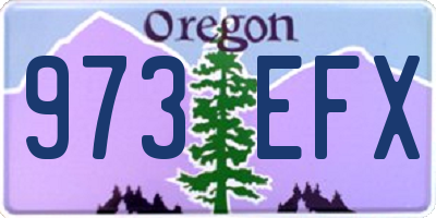 OR license plate 973EFX