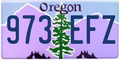OR license plate 973EFZ