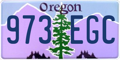 OR license plate 973EGC