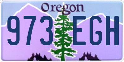 OR license plate 973EGH