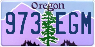 OR license plate 973EGM