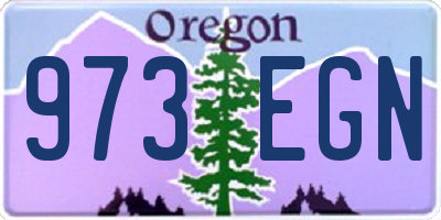 OR license plate 973EGN