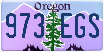 OR license plate 973EGS