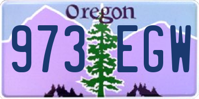 OR license plate 973EGW