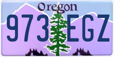 OR license plate 973EGZ