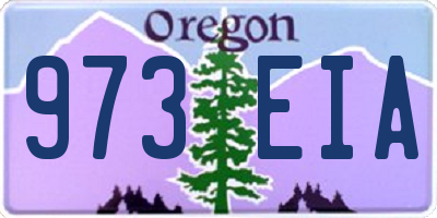OR license plate 973EIA