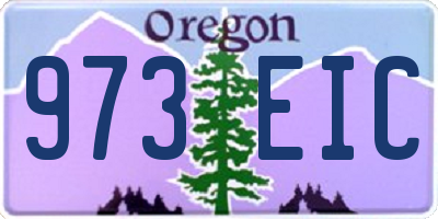 OR license plate 973EIC