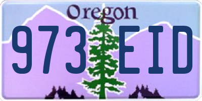 OR license plate 973EID